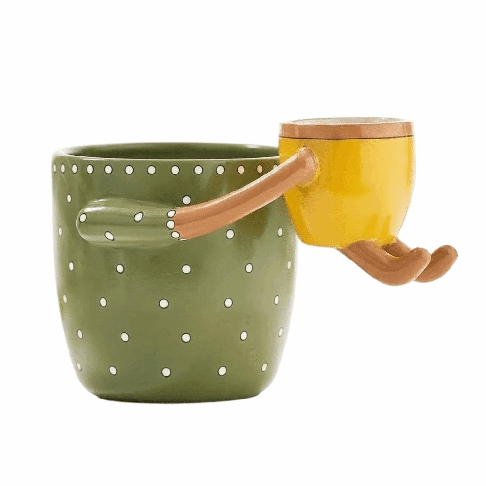 Plant Parent Pot - Resin Parent-child Flowerpot Floral Arrangement with