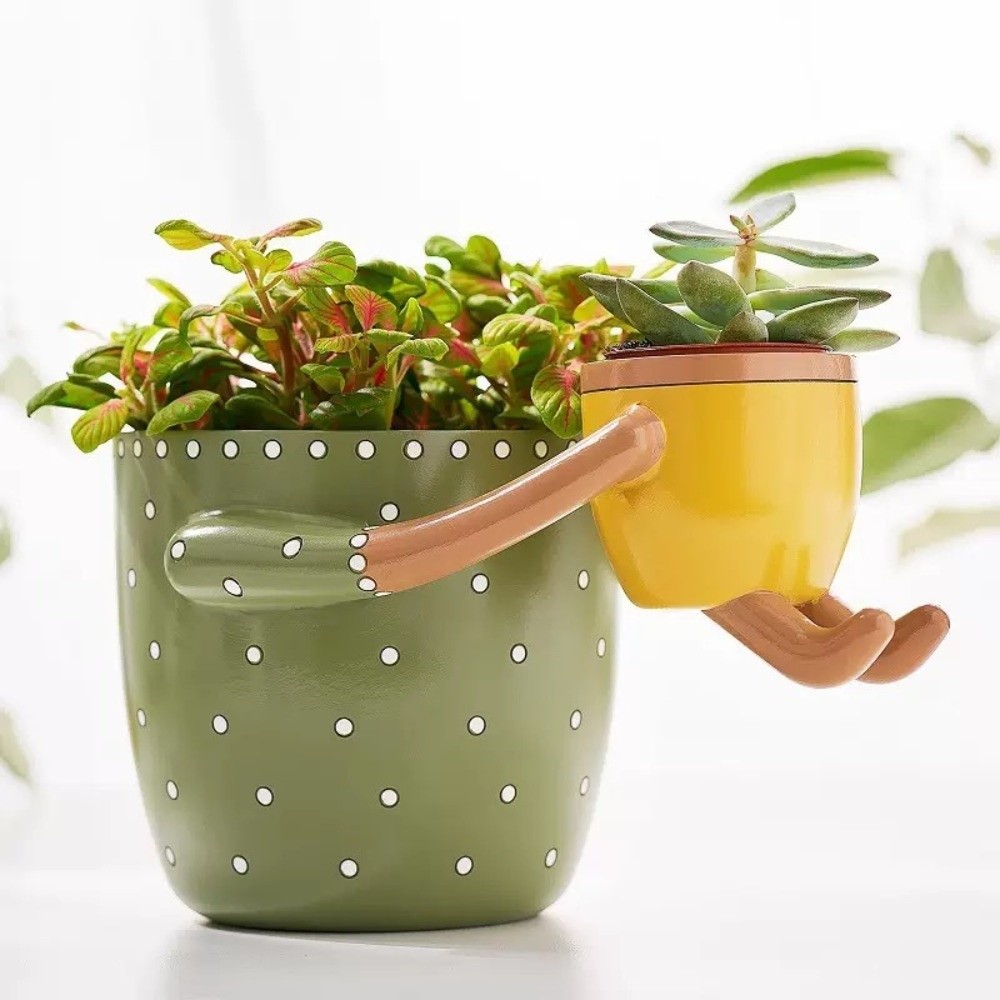 Resin Parent-child Flowerpot w - مراجعة Plant Parent Pot وسعره