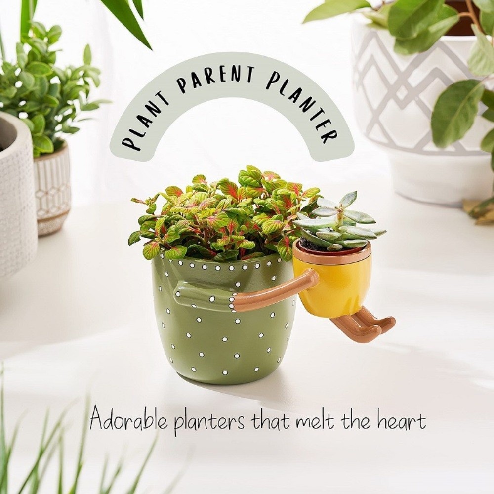 Resin Parent-child Flowerpot w - مراجعة Plant Parent Pot وسعره