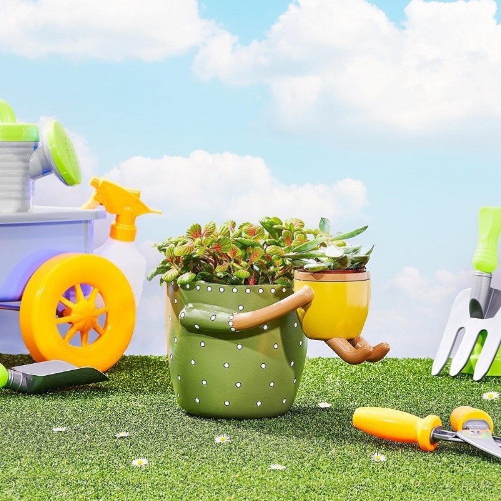 Resin Parent-child Flowerpot w - مراجعة Plant Parent Pot وسعره