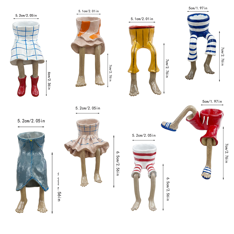 1Pcs Novelty Sitting Legs Cera - مراجعة Plant Parent Pot وسعره
