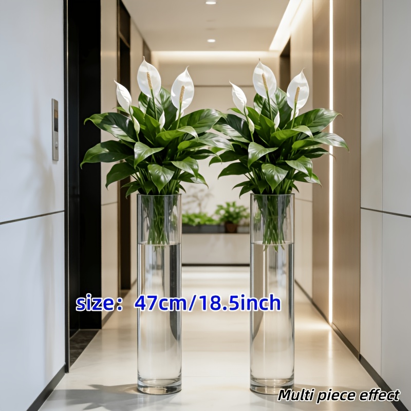 2 Pieces = 6 Flowers, Vase Not - مراجعة Peace Lily White وسعره