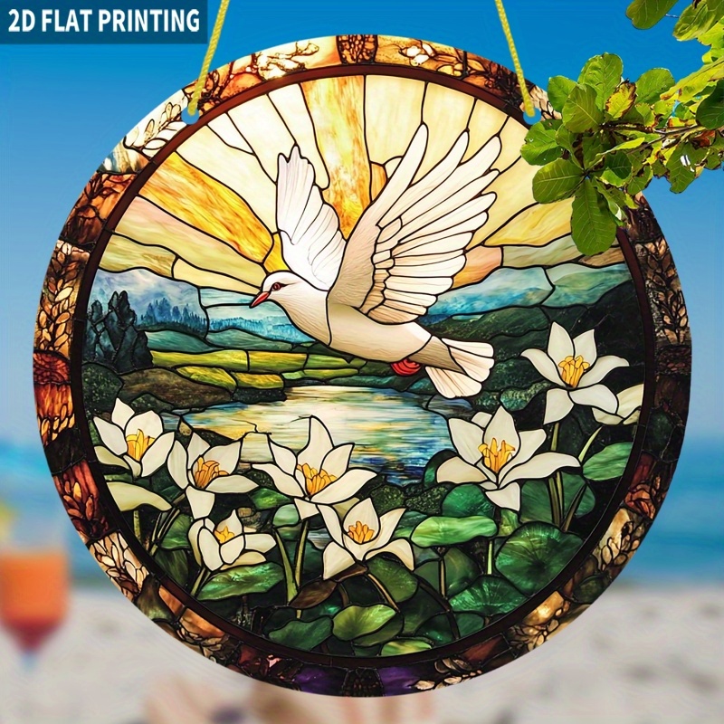Acrylic Painting Stained Glass - مراجعة Peace Lily White وسعره