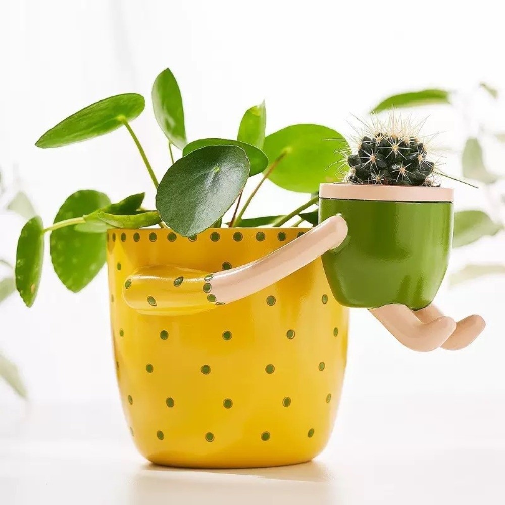 Resin Parent-child Flowerpot F - مراجعة Plant Parent Pot وسعره