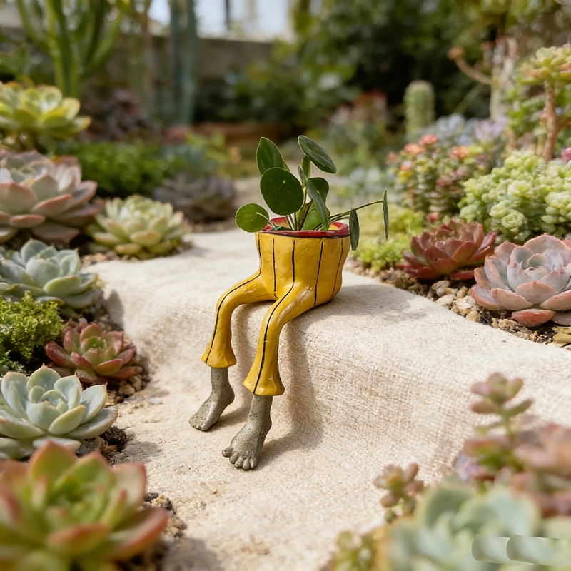 Whimsical Resin Leggy Planter  - مراجعة Plant Parent Pot وسعره
