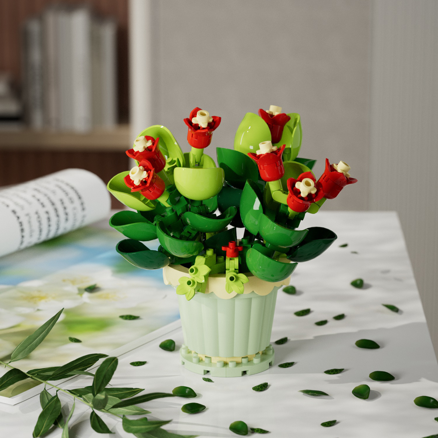 Simulated Potted Plant Model B - مراجعة Plant Parent Pot وسعره