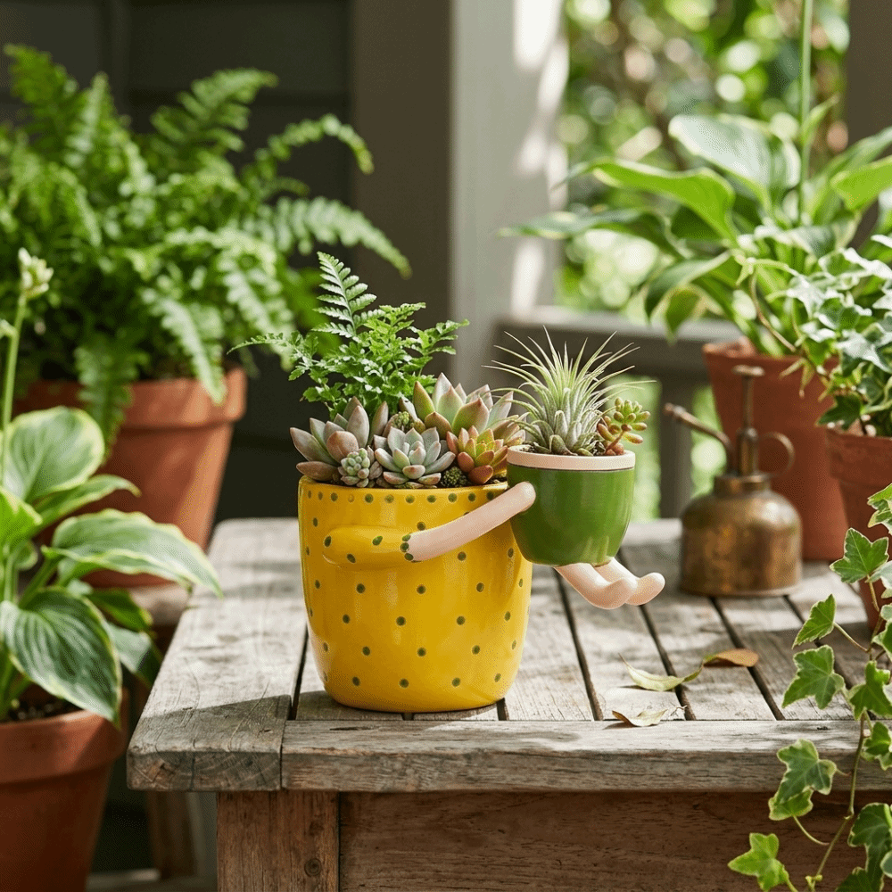 Resin Parent-child Flowerpot F - مراجعة Plant Parent Pot وسعره