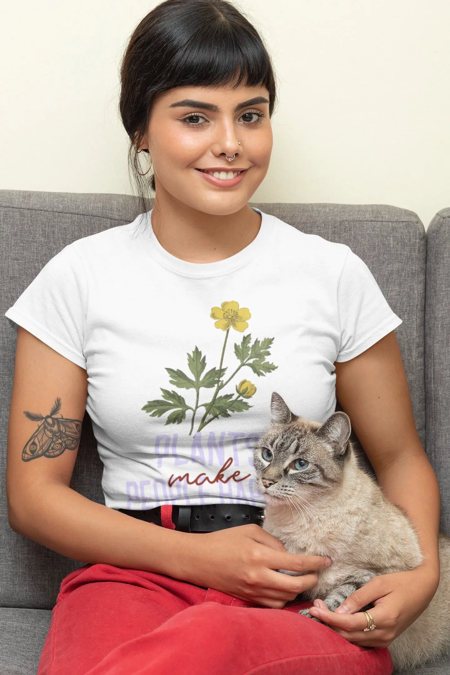 Plants Make People Happy Inspi - مراجعة Plant Parent Shirt وسعره
