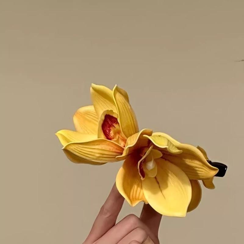 Large Orchid Flower Hair Claw  - مراجعة Orchid Phalaenopsis وسعره